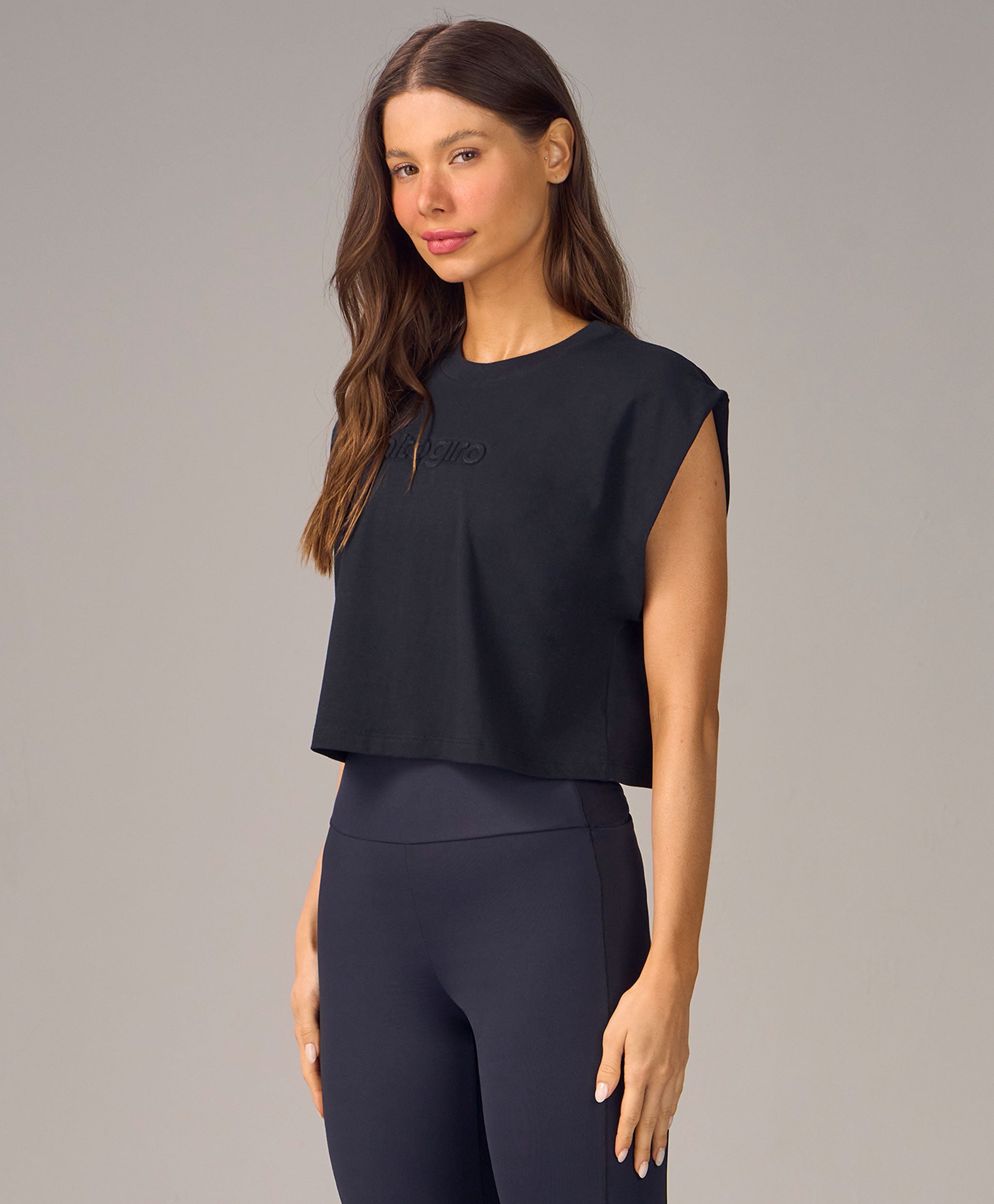 Regata Algodão Pima Logo Relevo