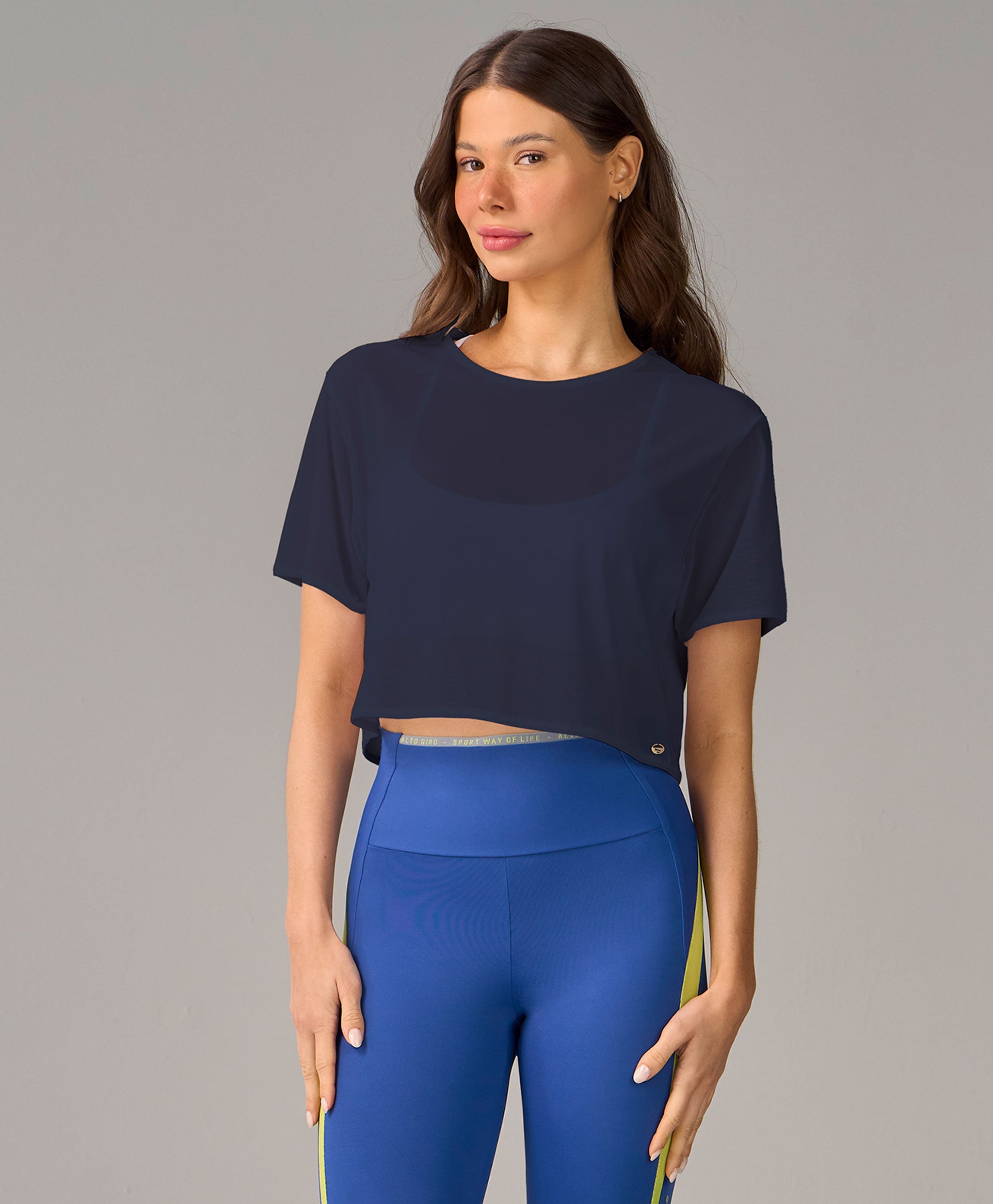 T-shirt Cropped Tule