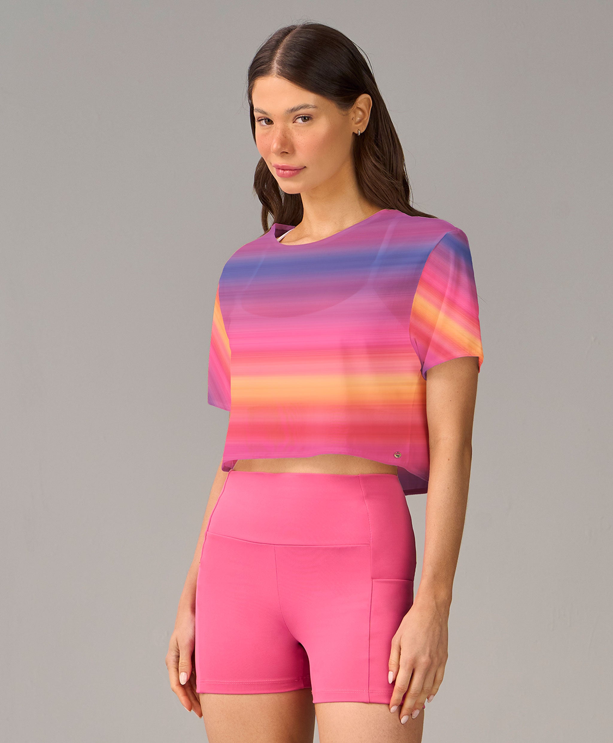 T-shirt Cropped Tule