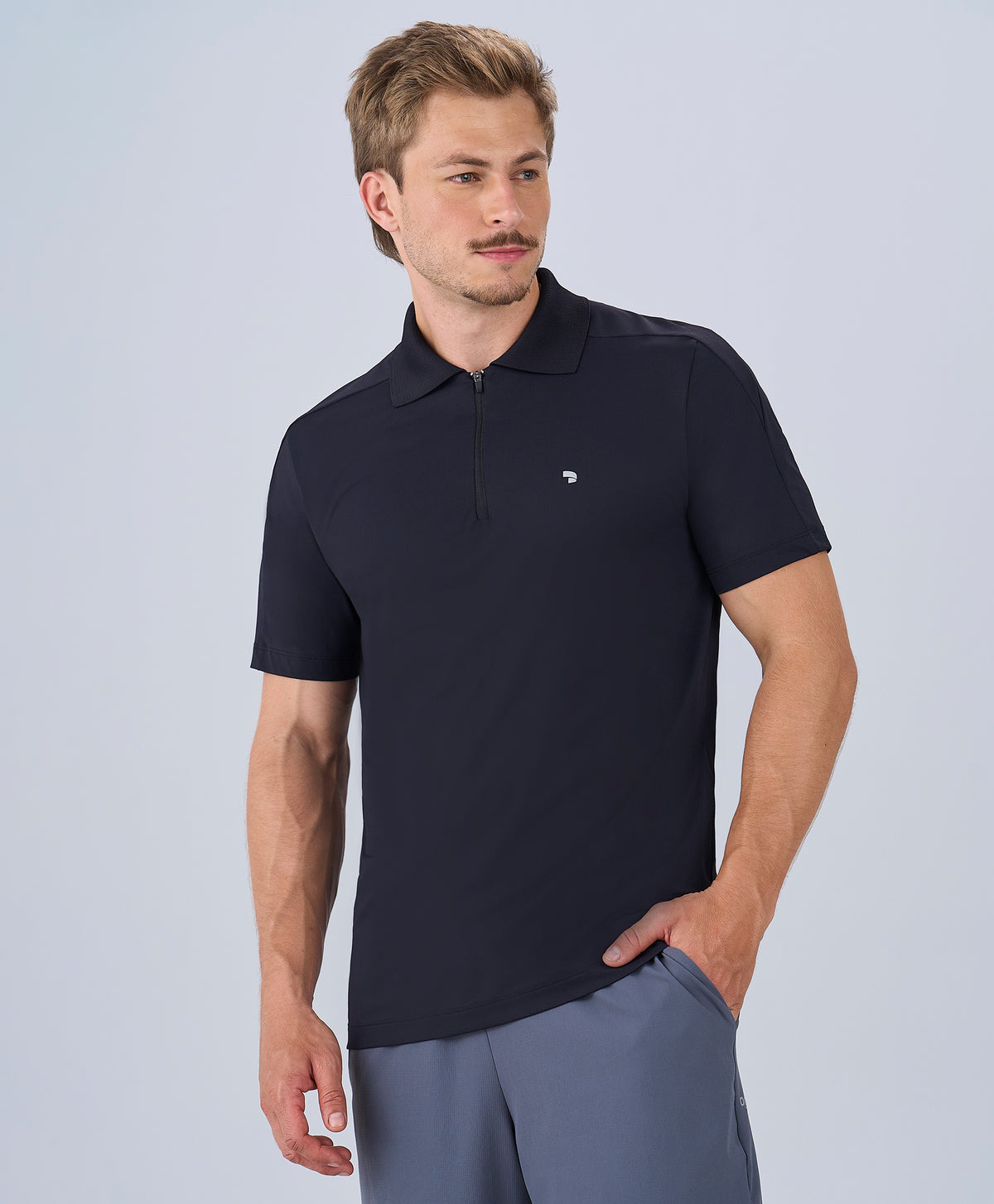 Gola Polo Malha Texturizada