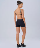 Shorts de cós baixo preto com bolso lateral — coleção Joy Sabrina Sato, segundo ângulo