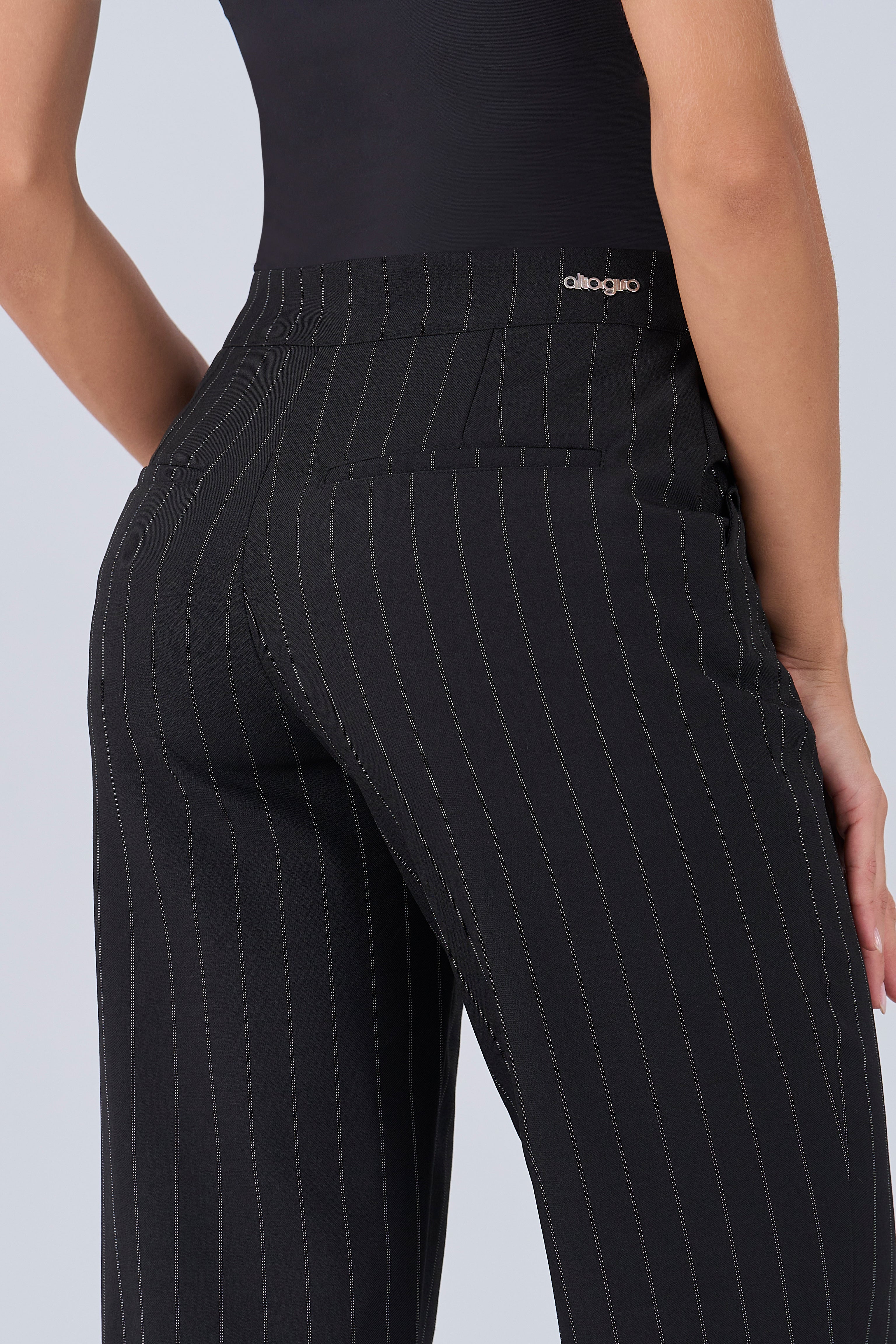 Pinstripe Capri Pants