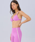 Top slim roxo violeta com elástico assinado Alto Giro — coleção Joy Sabrina Sato, segundo ângulo